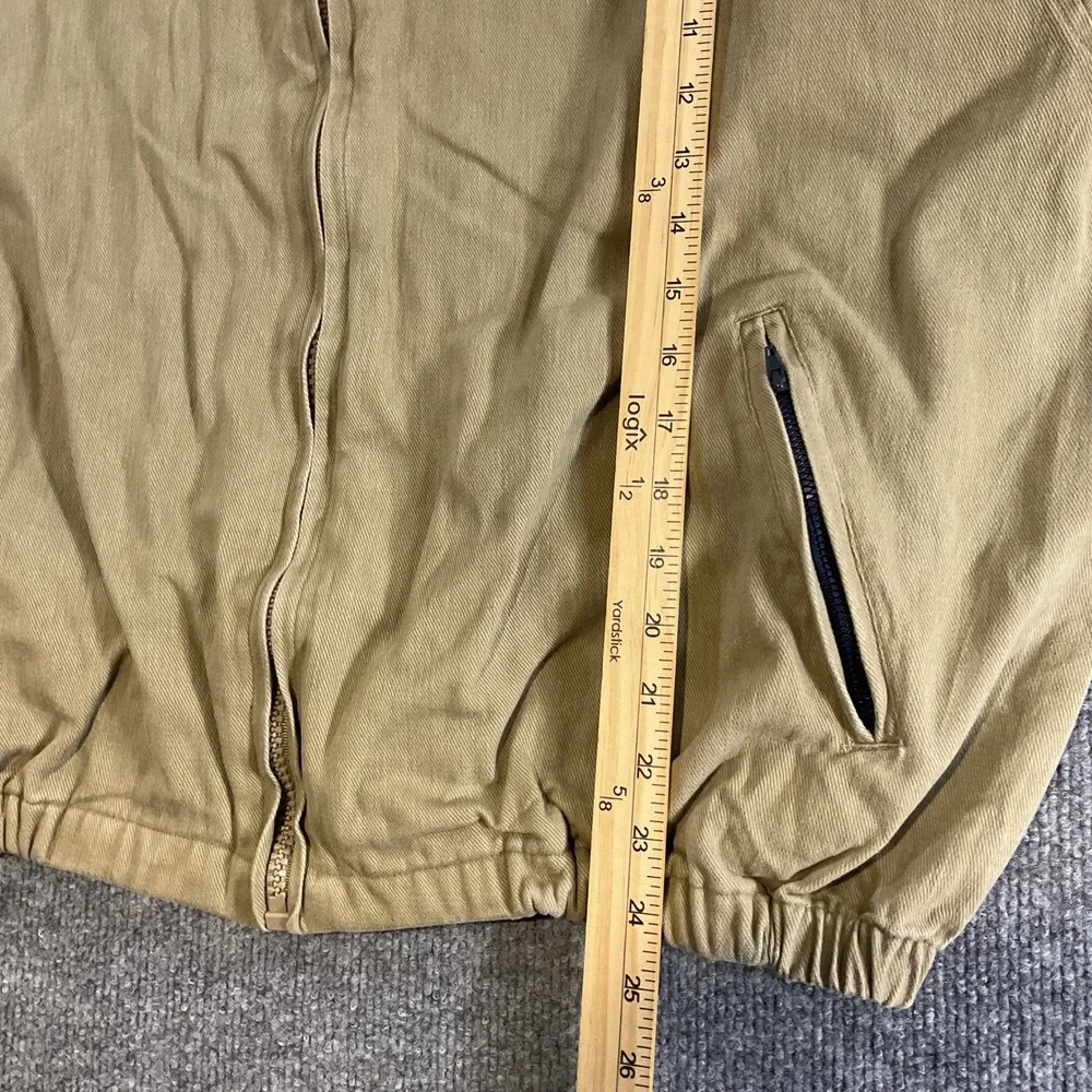 Vintage 90s Polo Ralph Lauren XXL Harrington Jacket Made USA Tan Pony Bomber